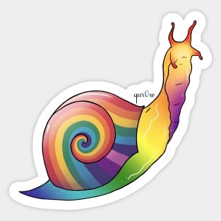 Gay Pride Snail Sticker